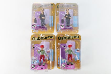 Lot of 4 Mezco Osbourne Family Action Figures