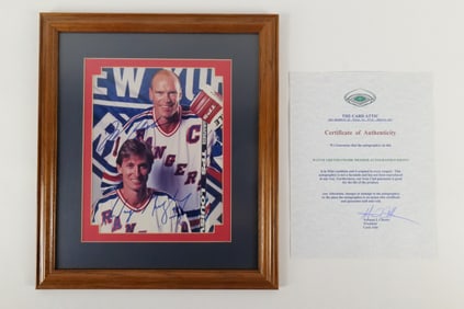 Wayne Gretsky/Mark Messier Dual Signed Photograph