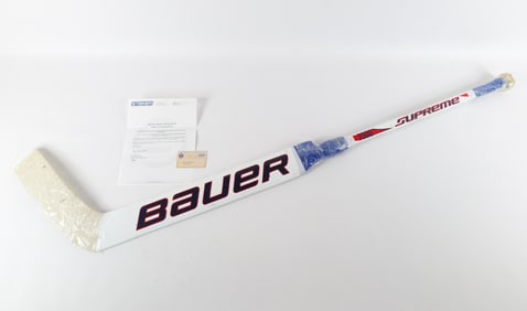 Henrik Lundqvist Game Used Autographed Bauer Goalie Stick