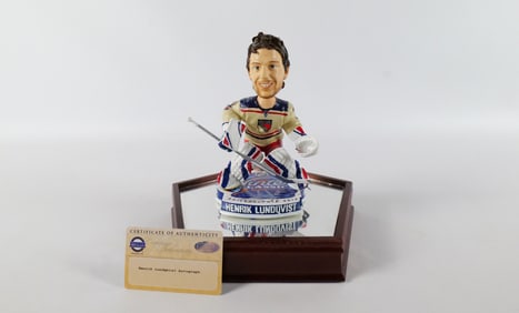 Henrik Lundqvist Signed Winter Classic Bobblehead