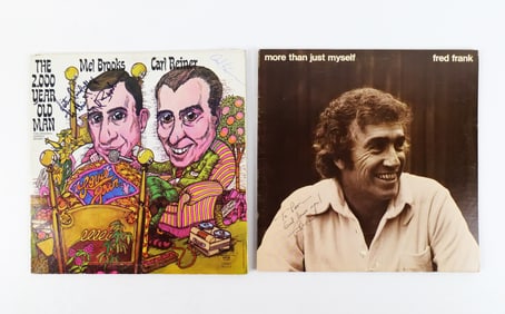 Lot of 2 Autographed Records