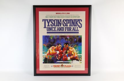 Tyson vs. Spinks Leroy Neiman Promo Poster