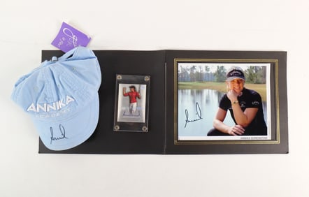 Lot of Annika Sorenstam Autographed Collectibles