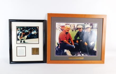 Lot of 2 Framed Golf Photographs