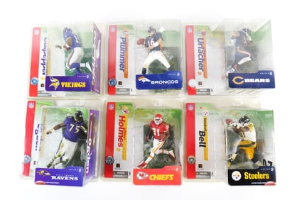 Lot of 6 McFarlane NFL Series 9 Action Figures