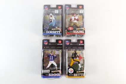Lot of 4 McFarlane NFL Legends Action Figures