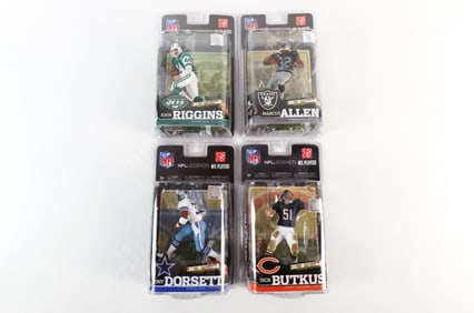 Lot of 4 McFarlane NFL Legends Action Figures