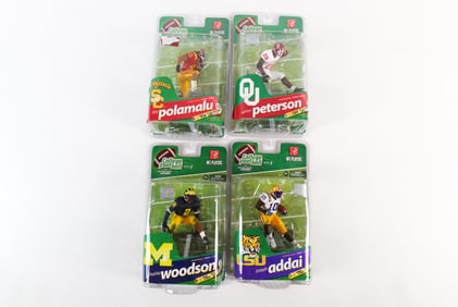 Lot of 4 McFarlane College Football Action Figures
