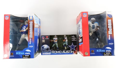 Lot of 3 McFarlane NFL Figures