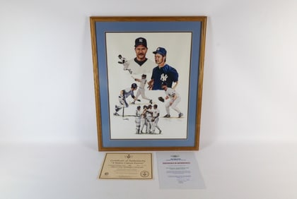 Don Mattingly "A Yankee Captain Forever" Autographed Lithograph - AP