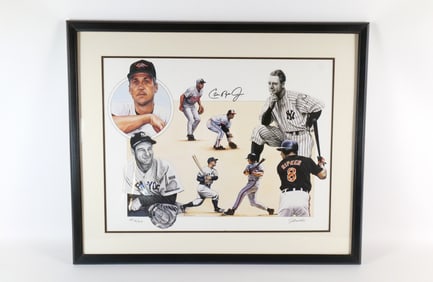 Cal Ripken Jr. "Iron Man" Autographed Lithograph - Artist Proof