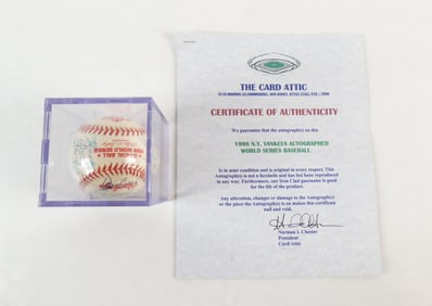 New York Yankees Autographed 1998 World Series Baseball