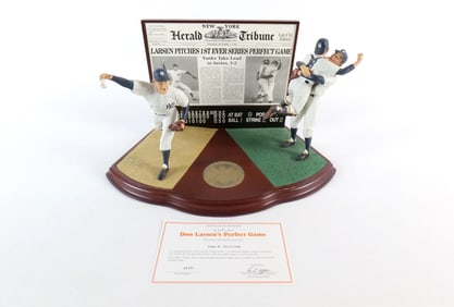 Danbury Mint New York Yankee's Don Larson's Perfect Game Statue