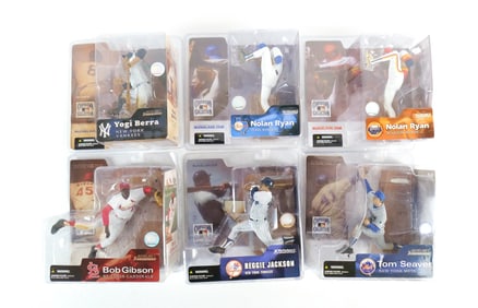 Lot of 6 McFarlane MLB Cooperstown Series 1 Action Figures