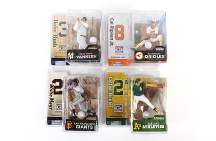 Lot of 4 McFarlane MLB Cooperstown Series 2 Action Figures