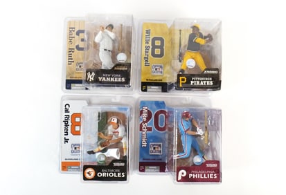 Lot of 4 McFarlane MLB Cooperstown Series 2 Action Figures