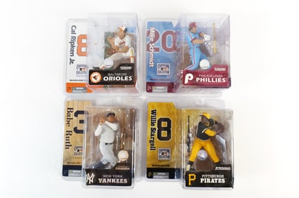 Lot of 4 McFarlane MLB Cooperstown Series 2 Action Figures