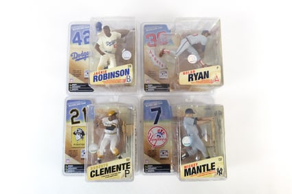 Lot of 4 McFarlane MLB Cooperstown Series 3 Action Figures