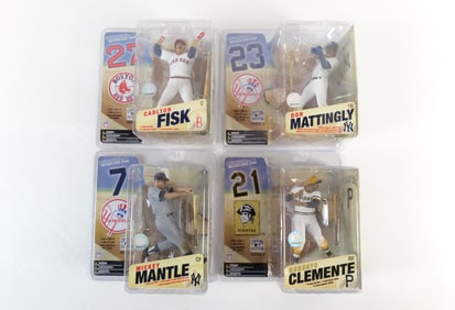 Lot of 4 McFarlane MLB Cooperstown Series 3 Action Figures