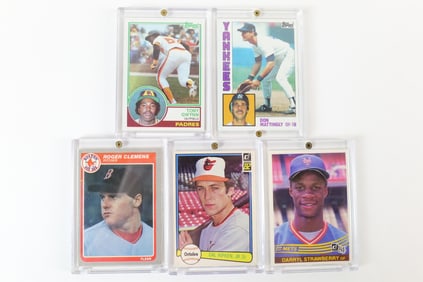 Lot of 5 MLB Rookie Cards