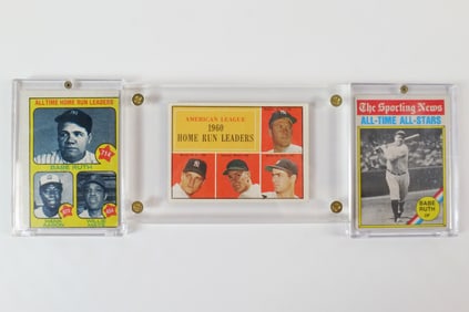 Lot of 3 Vintage Baseball Cards