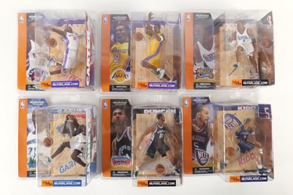 Lot of 6 McFarlane NBA Series 1 Action Figures