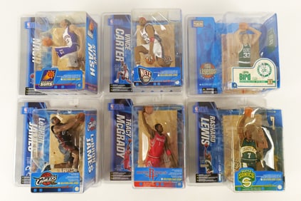 Lot of 6 McFarlane NBA Action Figures