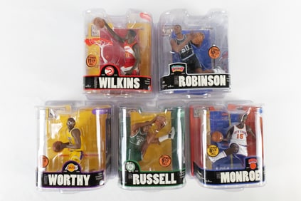 Lot of 5 McFarlane NBA Legends Series 3 Action Figures