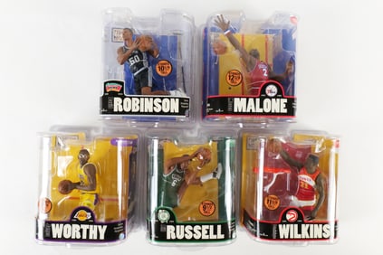 Lot of 5 McFarlane NBA Legends Series 3 Action Figures