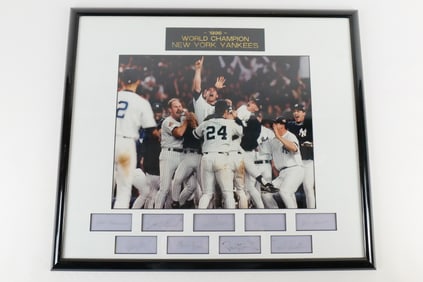 New York Yankees "1996 World Championship Celebration" Photo - Signed