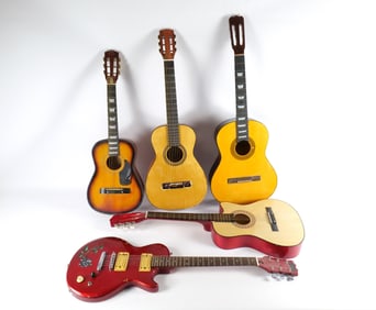 Lot of 5 AS-IS Guitars