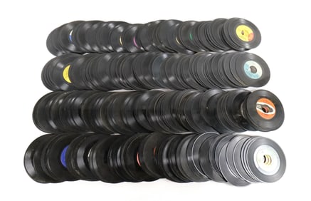 Large Lot of Used 45's
