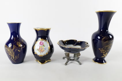 Group Lot of Echt Kobalt Porcelain Pieces
