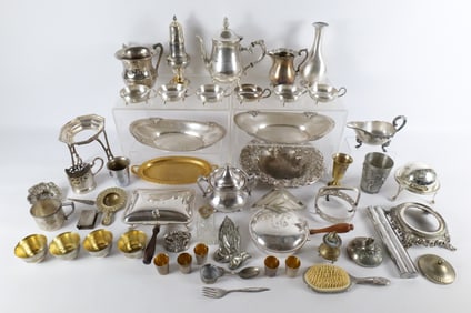 Large Lot of Silverplate
