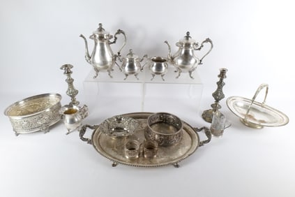 Huge Lot of Decorative Silverplate