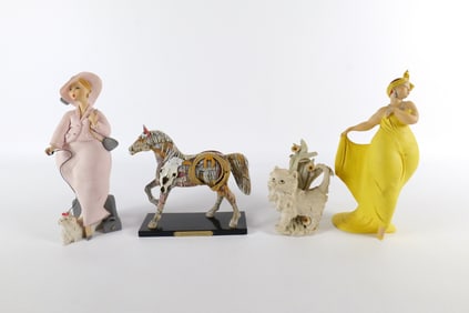 Group Lot of Resin Collectible Figurines