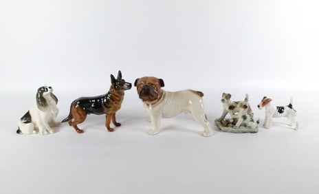 Group Lot of Dog Figurines