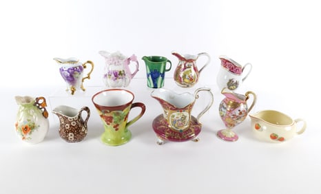 Large Lot of Porcelain Pitchers