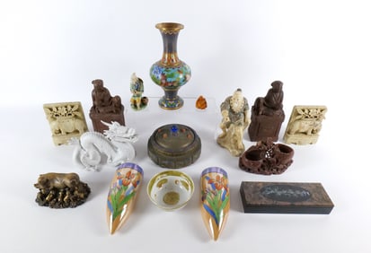 Large Lot of Asian Influenced Decorative Items