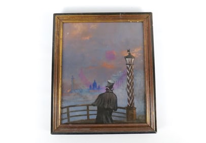 Oil on Canvas - European Harbor