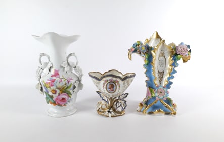 Group Lot of French Porcelain Vases