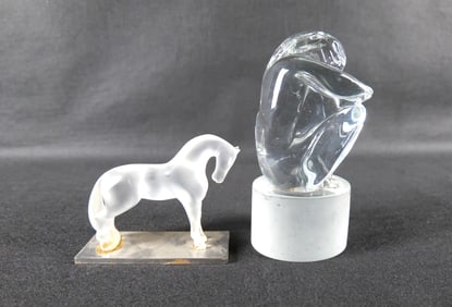 Lot of 2 Pieces of Art Glass