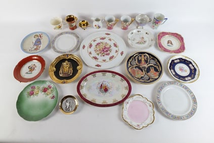 Group Lot of Misc. Plates, Dishes, and Cups
