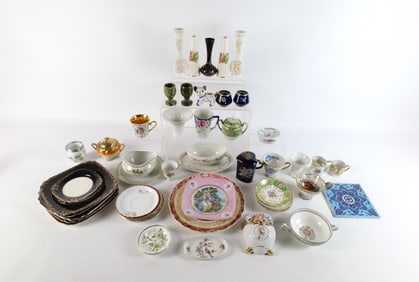 Large Lot of Various Porcelain Dishes