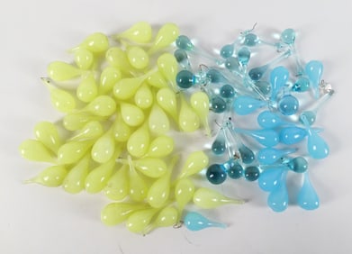Lot of Blue and Yellow Prisms