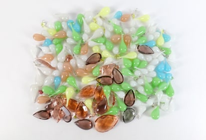 Lot of Teardrop Shaped Prisms
