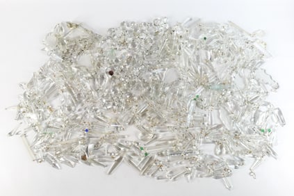 Lot of Clear Prisms and Beads
