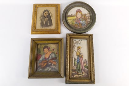 Group Lot of Framed Resin Plaques