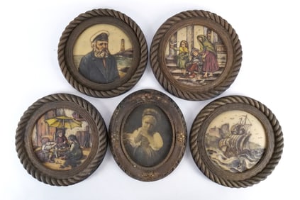 Group Lot of Framed Resin Plaques