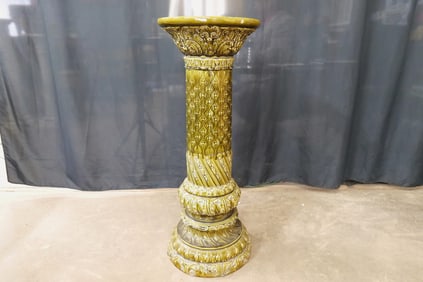 Antique Majolica Planter Stand